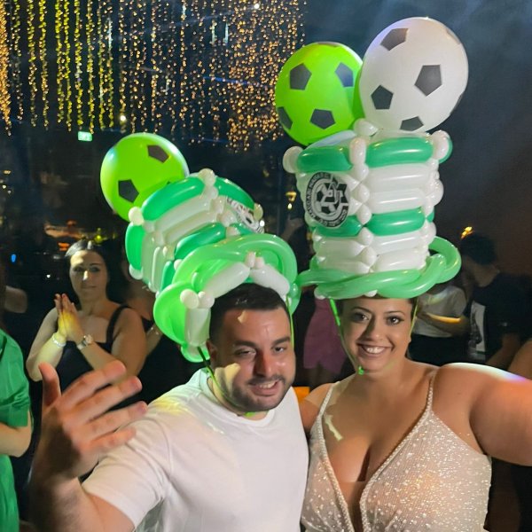 כובעי בלונים מכבי חיפה